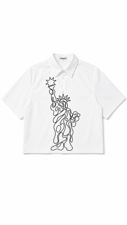 STATUE OF LIBERTY BUTTON UP