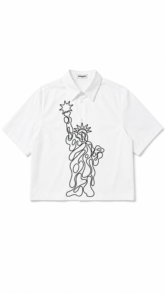 STATUE OF LIBERTY BUTTON UP